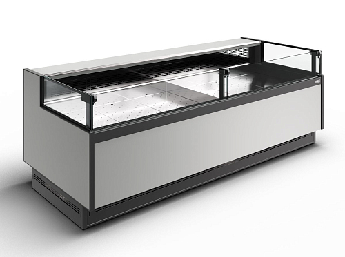 Холодильная витрина Полюс Carboma GC110 SP 2,0-2 рыба на льду открытая с боковинами (версия 2.0) (9006-0430)