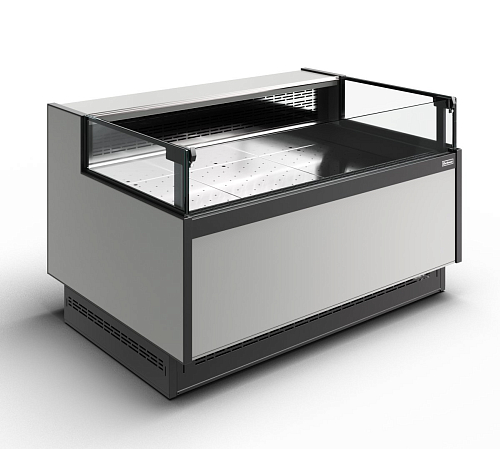 Холодильная витрина Полюс Carboma GC110 SP 1,25-2 рыба на льду открытая с боковинами (версия 2.0) (9006-0430)