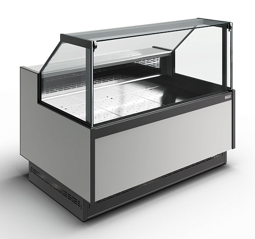 Холодильная витрина Полюс Carboma GC110 SP 1,25-1 рыба на льду закрытая с боковинами (версия 2.0) (9006-0430)
