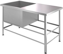 Ванна моечная Assum ВСРП-С-4/15-Л (1500х600х850) без борта