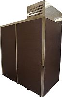 Кегератор BERK 16 Эконом (вариант для торгового зала) с двумя одностворчатыми дверными проемами с белыми рамами