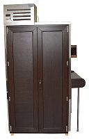 Кегератор BERK 8 Эконом (вариант для торгового зала) с двустворчатым дверным проемом с рамой ламинированной цветом венге