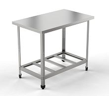 Стол производственный GPsteel СПОП 1000/600/850 С, полка-решетка