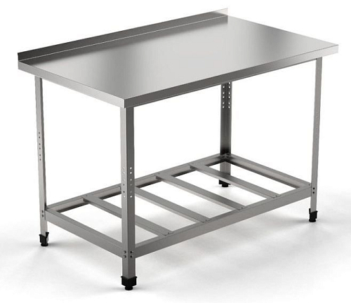 Стол производственный GPsteel Стандарт СПБП 600/600/850 С (полка-решетка)