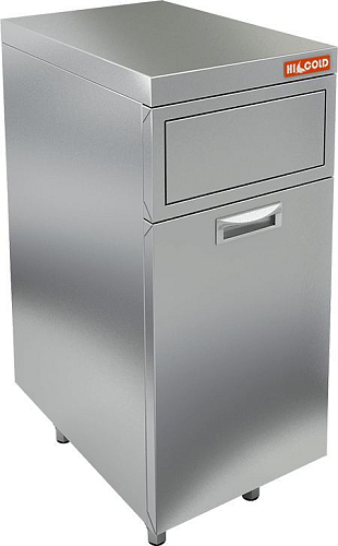 Мусорный бак (модуль барный) HICOLD НБММБ-4/7В