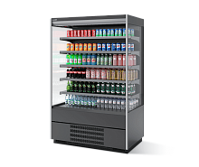 Витрина-горка холодильная Chilz Berg 190, Светло-серый глянцевый (T7044.V7044.B7044)