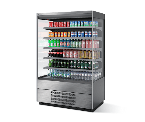 Витрина-горка холодильная Chilz Berg 100, Шлифованная нержавейка