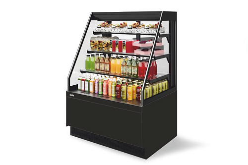 Витрина кондитерская Chilz Vete II kub OFT 90, Чёрный муар/Металлик (T9005M.VG033.B9005M)