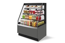 Витрина кондитерская Chilz Vete II kub OFT 90, Серый матовый/шлифованная нержавейка (T7016M.VG033.B7016M)