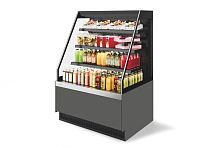 Витрина кондитерская Chilz Vete II kub OF 130, Серый матовый/шлифованная нержавейка (T7016M.VG033.B7016M)