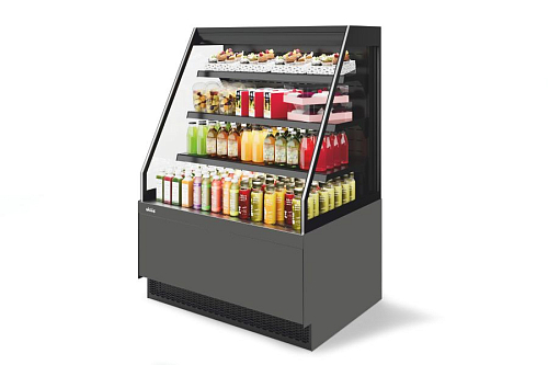 Витрина кондитерская Chilz Vete II kub OF 130, Антрацит/Серый матовый (T7016M.VG033.B7016M)