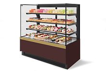 Витрина кондитерская Chilz Vete II kub 90, Шоколад/Золотой глянец (V1036.BN23219)