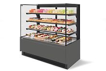 Витрина кондитерская Chilz Vete II kub 90, Антрацит/Серый матовый (VG033.B7016M)