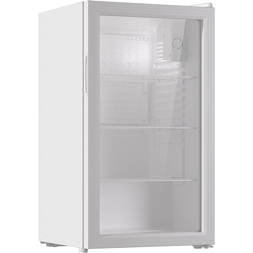Холодильный шкаф со стеклом COOLEQ TBC-85N белый