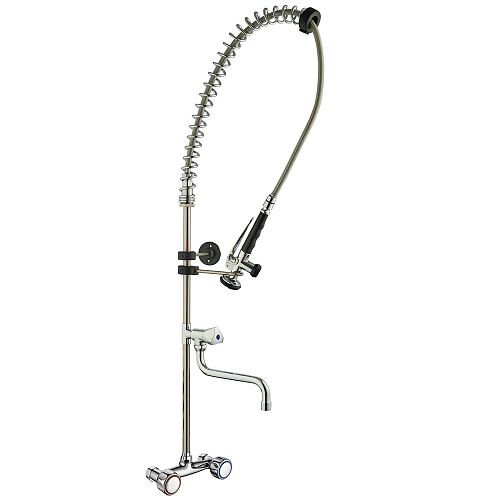 Душирующее устройство AIRHOT PR-350WT в комплекте со смесителем и краном