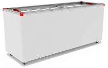 Морозильный ларь FROSTOR GELLAR FG 700 C v25 прямое стекло, красный (пропан)