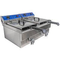 Фритюрница (2 емкости) Hualian Machinery HEF-10L