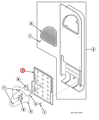 Элемент нагревательный RSP510329P для машин сушильных типа FDE