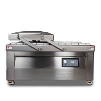 Напольная двухкамерная вакуум-упаковочная машина Hualian Machinery HVC-720S/2B SS (обрезка)