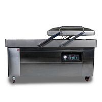 Напольная двухкамерная вакуум-упаковочная машина Hualian Machinery DZQ-700/2SB (нерж., газ)