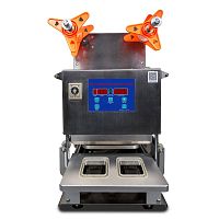 Запайщик лотков Hualian Machinery HL-95A SS (187х137x63 мм, 2 лотка за цикл)