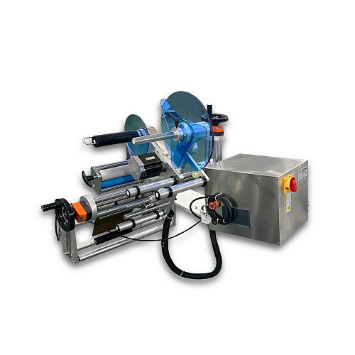 Автоматический встраиваемый этикетировщик с датером Hualian Machinery HL-A450D (верхн. подача, W пленки до 450 мм)