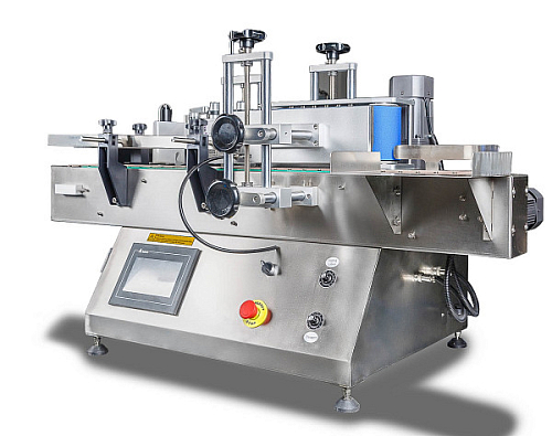 Автоматический этикетировщик для круглой тары с датером Hualian Machinery HLMT-130D