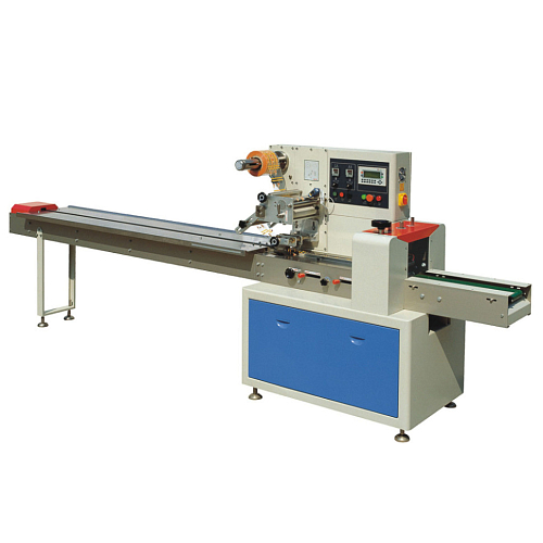 Автоматическая горизонтальная упаковочная машина Hualian Machinery DXDZ-250D (3 servo, рег. форм., min bag L 150, S 250, H 60, 1 позиц. нож)