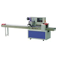 Горизонтальная упаковочная машина Hualian Machinery DXDZ-450B (3 servo, рег. форм., min bag L 180, S 450, H 100, трансп.попереч.запайки)