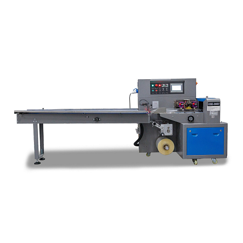 Горизонтальная упаковочная машина Hualian Machinery DXDZ-250XD (лент. 80 мм, рег. форм., S 250, L 120-280, H 60)