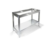 Каркас стола труба нержавейка сплошная полка Kayman КС-22/1507