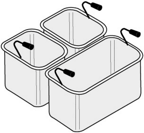 Комплект из 3х корзин для макароноварки Tecnoinox 120660