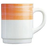 Кружка 250 мл. оранж. край Браш /6/
