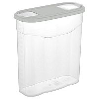 Банка для сыпучих продуктов 4000 мл. 245*105*260 мм. с пластиковой крышкой /1/10/