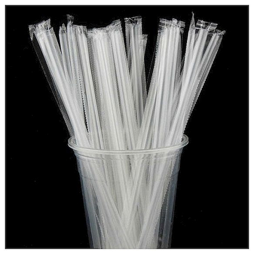 Трубочки коктейльные 0,6*20,5 см. 1000 шт/уп. прозрачные прямые в ИНДИВИД. УП. /1/6/