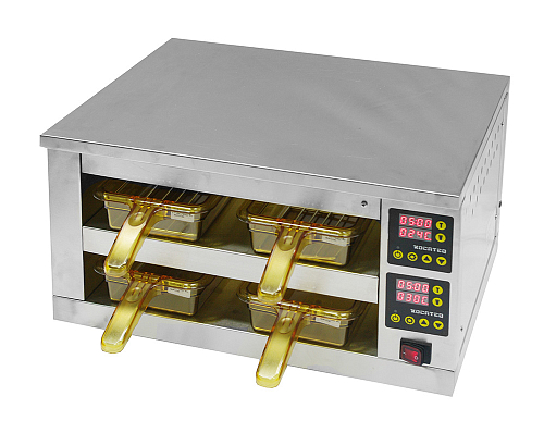 Мультихолдер 2х уровневый для 4 емкостей GN1/3 с двумя ручками, без индивид. таймеров Kocateq DH 2-2M2