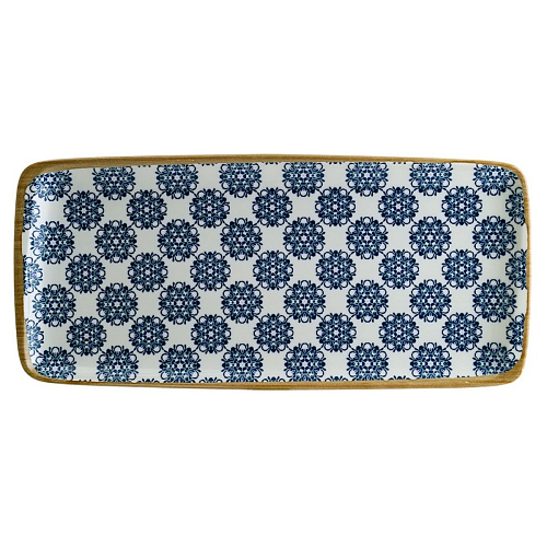 Блюдо прямоугольное 340*160 мм. Калиф Лотус, форма Мув /1/12/696/