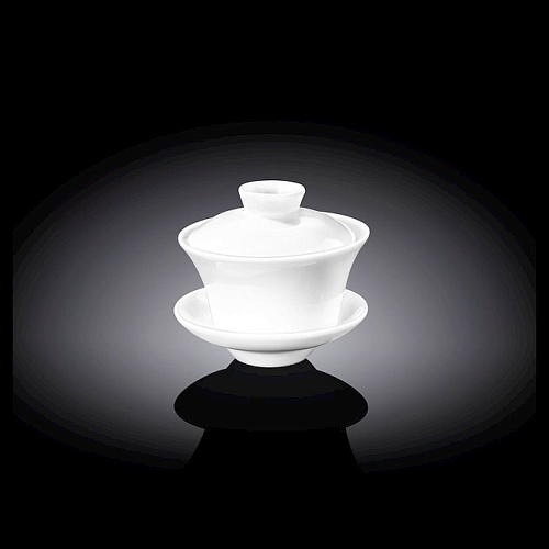 Кружка 120 мл. d=85 мм. h=50 мм. для заваривания чая, без ручки, с крышкой и блюдцем Wilmax /3/36/