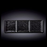 Менажница 3-х секционная 405*130 мм. Слэйт Wilmax /3/18/