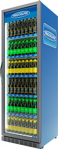 Холодильный шкаф Frigoglass Super 8 FFD (сер.корпус,бел.кабинет,сер.рамка дв.,перенавес,2Led,6полок,6ЦД)