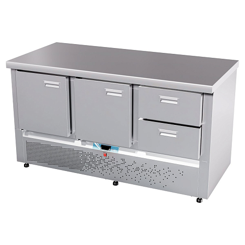 Стол холодильный среднетемпературный Abat СХС-70Н-02 (дверь, дверь, ящики 1/2) без борта