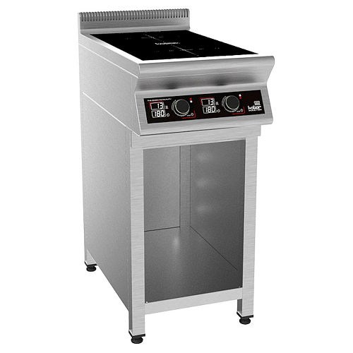 Плита индукционная на полузакрытой подставке 2 конфорки Кобор I7-2S1