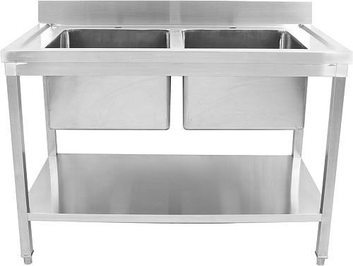 Ванна моечная с бортом VIATTO VA-DSA240 1000х600х850 мм нерж.