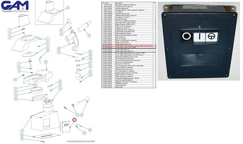 Блок управления RGA00013 для овощерезки т.м. Vortmax серии SL, мод. SL55 SS