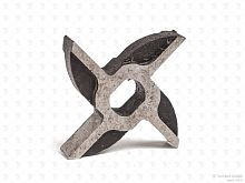 Нож двусторонний для мясорубки МИМ-80 (без бурта)