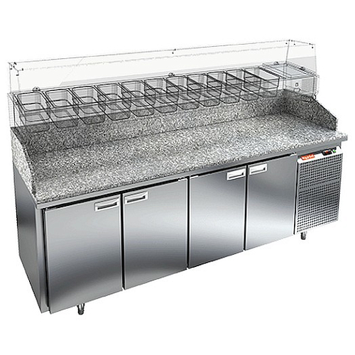 Стол охлаждаемый для пиццы HICOLD PZ3-1111/GN (без витрины)