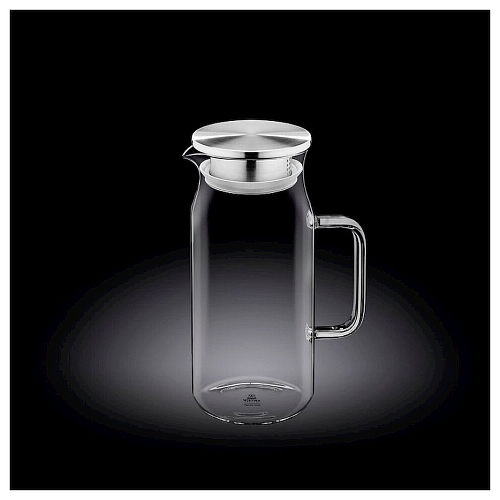 Кувшин 1 л с крышкой + сетка нерж Thermo Glass /1/18/