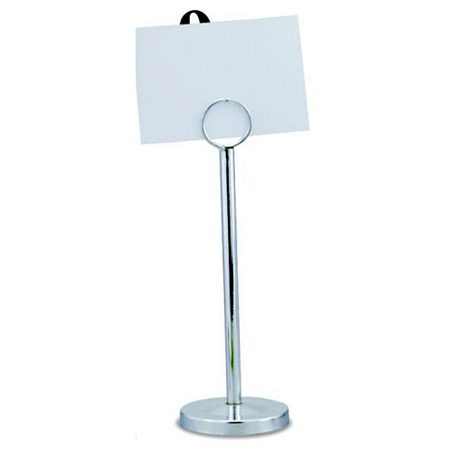 Держатель для ценников и табличек 22 см. нерж. на подставке MGSteel /1/120/