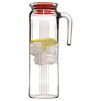 Кувшин 1,3 л. с красной крышкой Фриго Б /6/