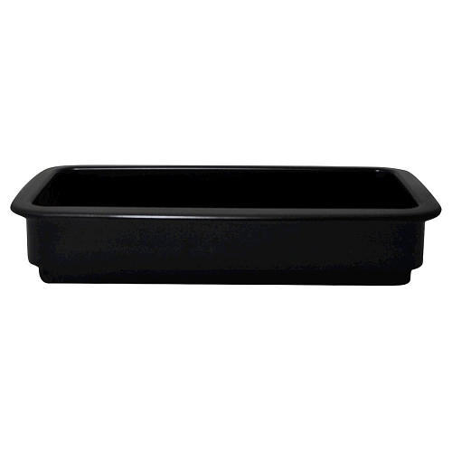 Гастроемкость 1/3 h=100 фарфор черная /1/